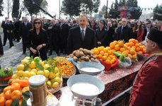 Azərbaycan Prezidenti İlham Əliyev və xanımı Mehriban Əliyeva Novruz bayramı münasibətilə keçirilən ümumxalq şənliyində iştirak ediblər (FOTO)