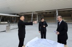 Azərbaycan Prezidenti Xalça Muzeyi üçün inşa edilən yeni binada tikinti işlərinin gedişi ilə tanış olub (FOTO)