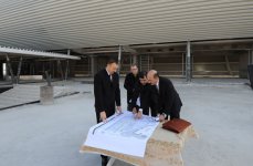 Azərbaycan Prezidenti Xalça Muzeyi üçün inşa edilən yeni binada tikinti işlərinin gedişi ilə tanış olub (FOTO)