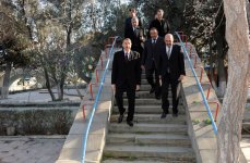Azərbaycan Prezidenti Xalça Muzeyi üçün inşa edilən yeni binada tikinti işlərinin gedişi ilə tanış olub (FOTO)