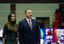 Azərbaycanın Çellenc Kubokunun Bakıda keçirilən final oyununu Prezident İlham Əliyev və xanımı Mehriban Əliyeva da izləyiblər (FOTO)