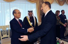 Azərbaycan Prezidenti Ümumdünya Mədəniyyətlərarası Dialoqa Forumunda iştirak edən xarici ölkələrin və beynəlxalq təşkilatların nümayəndələri ilə görüşüb (FOTO)