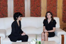 Azərbaycanın birinci xanımı Ümumdünya Mədəniyyətlərarası Dialoq Forumunda iştirak edən xarici ölkələrin və beynəlxalq təşkilatların yüksək səviyyəli nümayəndələri ilə görüşüb (ƏLAVƏ OLUNUB-3) (FOTO)