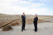 Azərbaycan Prezidenti Ələt-Astara-İran dövlət sərhədi avtomobil yolunda aparılan tikinti və yenidənqurma işləri ilə tanış olub (ƏLAVƏ OLUNUB) (FOTO)