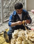 "Sehrli xalat" geyinən ulduzlar "yun didib", "toyuq-cücə yemləyib" "ağac bellədilər" (FOTO)