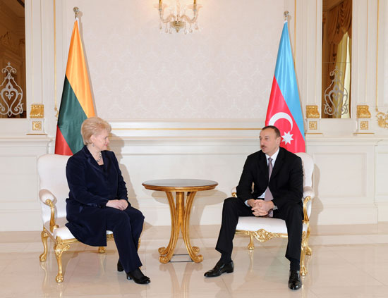 Azərbaycanla Litva arasında münasibətlər çox uğurla inkişaf edir - Prezident İlham Əliyev (ƏLAVƏ OLUNUB) (FOTO)