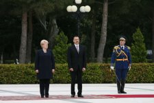 Litva Prezidentinin Azərbaycanda rəsmi qarşılanma mərasimi olub (FOTO)