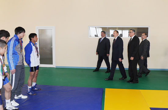 Azərbaycan Prezidenti İmişli Olimpiya İdman Kompleksinin açılışında iştirak edib (FOTO)