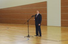 Azərbaycan Prezidenti İmişli Olimpiya İdman Kompleksinin açılışında iştirak edib (FOTO)