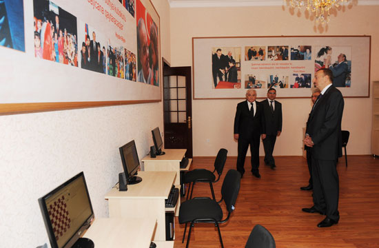 Azərbaycan Prezidenti Şahmat Məktəbinin binasının açılış mərasimində iştirak edib (FOTO)