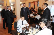 Azərbaycan Prezidenti Şahmat Məktəbinin binasının açılış mərasimində iştirak edib (FOTO)