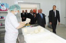Azərbaycan Prezidenti Ağcabədidə yeni süd emalı zavodunun açılışında iştirak edib (FOTO)