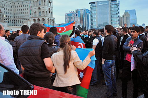 "Avroviziya 2011" qələbəsi Bakıda qeyd olunmağa başlandı (FOTOSESSIYA)