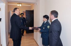 Azərbaycan Prezidenti DSX əməkdaşları üçün inşa edilmiş yeni yaşayış kompleksinin açılışında iştirak edib (FOTO)
