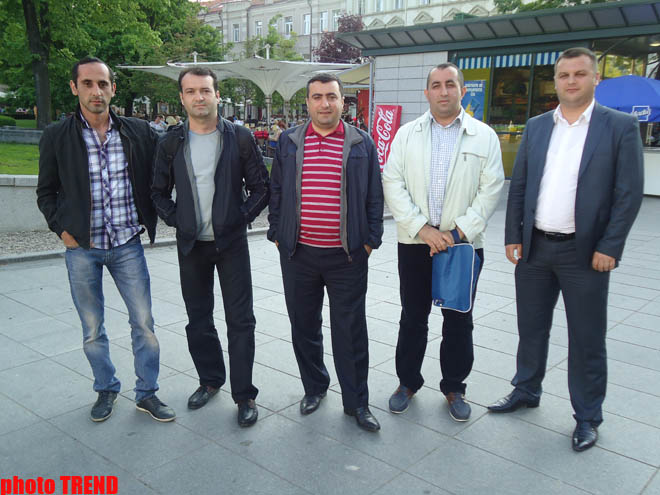 Litvada Azərbaycan jurnalistləri həm futbol oynadı, həm də Dağlıq Qarabağ həqiqətlərindən danışdı (FOTO)
