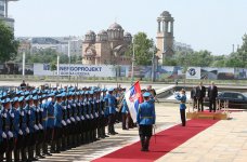 Serbiyada Azərbaycan Prezidentinin rəsmi qarşılanma mərasimi olub (FOTO)