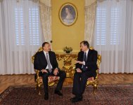 Azərbaycan Prezidentinin Sloveniya Prezidenti ilə təkbətək görüşü keçirilib (FOTO)