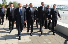 Azərbaycan və Serbiya prezidentləri Novi Sad şəhərində Üzeyir Hacıbəylinin büstünün açılışında iştirak ediblər (FOTO)