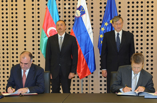 Azərbaycan və Sloveniya arasında rəsmi sənədlər imzalanıb (FOTO)