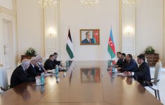Azərbaycan və Fələstin prezidentlərinin geniş tərkibdə görüşü olub (FOTO) (ƏLAVƏ OLUNUB)