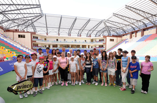 Tennis idman növünün Azərbaycanda böyük və gözəl gələcəyi olacaqdır - Prezident İlham Əliyev (ƏLAVƏ OLUNUB)(FOTO)