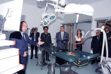 Azərbaycan Prezidenti və xanımı Bakıda Xüsusi Dövlət Mühafizə Xidmətinin Müalicə-Diaqnostika Mərkəzinin açılışında iştirak ediblər (FOTO)