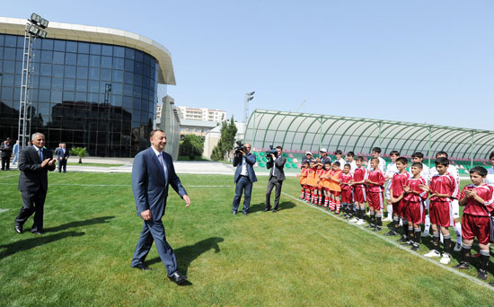 Prezident İlham Əliyev Sumqayıtda 1 saylı Uşaq-Gənclər İdman Məktəbinin açılışında iştirak edib (FOTO)