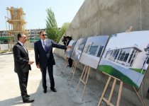 Azərbaycan Prezidenti Sumqayıtda Heydər Əliyev Parkında yenidənqurma və abadlıq işlərinin gedişi ilə tanış olub (FOTO)
