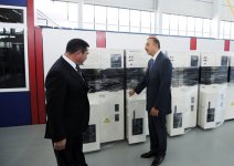İlham Əliyev Sumqayıt Texnologiyalar Parkında yaradılan yeni müəssisələrlə tanış olub (FOTO)