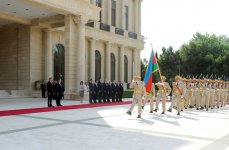 Azərbaycanda səfərdə olan Polşa Prezidentinin rəsmi qarşılanma mərasimi olub (FOTO)