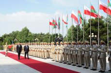 Azərbaycanda səfərdə olan Polşa Prezidentinin rəsmi qarşılanma mərasimi olub (FOTO)