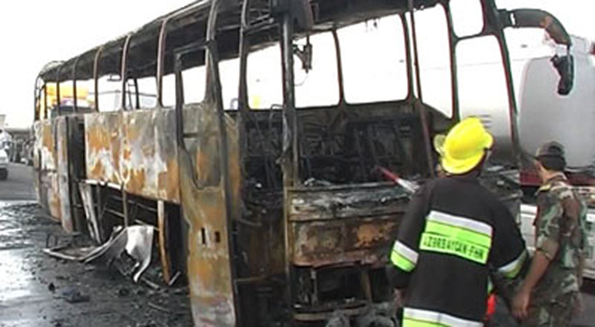 Livanda avtobus partlayıb