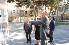 Azərbaycan Prezidenti yenidənqurmadan sonra istifadəyə verilmiş 259 nömrəli uşaq bağçasındakı şəraitlə tanış olub (FOTO)