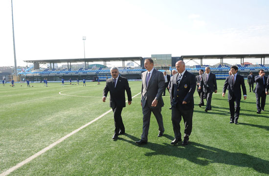 Prezident İlham Əliyev: Əminəm ki, yaxın zamanlarda Azərbaycanın bütün klublarının  gözəl infrastrukturu olacaq (FOTO) (ƏLAVƏ OLUNUB-2)