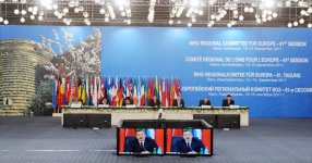 Prezident İlham Əliyev: Dünya Səhiyyə Təşkilatının Avropa Regional Komitəsinin 61-ci sessiyasının Azərbaycanda keçirilməsi ölkəmiz üçün əlamətdar hadisədir (FOTO)