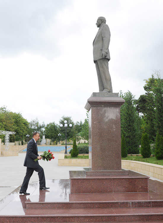Azərbaycan Prezidenti İlham Əliyev Şamaxı rayonuna səfərə gəlib