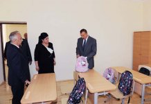 Azərbaycan Prezidenti Bakı məktəblərinin əsaslı təmir və yenidənqurmadan sonrakı vəziyyəti ilə tanış olub (FOTO)
