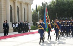 Monteneqro Prezidenti Filip Vuyanoviçin Bakıda rəsmi qarşılanma mərasimi keçirilib (FOTO)