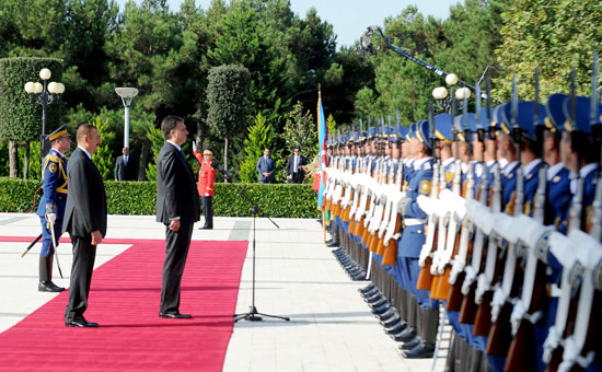 Monteneqro Prezidenti Filip Vuyanoviçin Bakıda rəsmi qarşılanma mərasimi keçirilib (FOTO)
