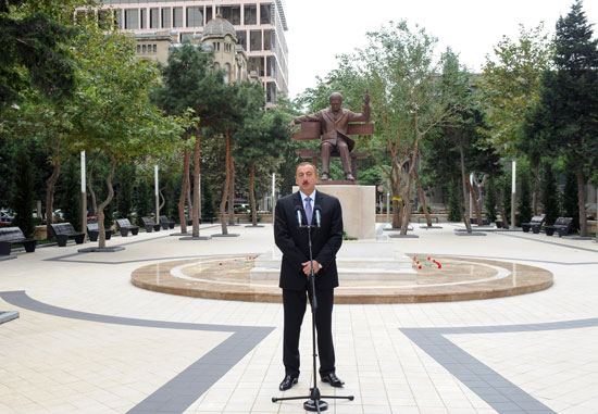 Prezident İlham Əliyev: Bu gün müstəqil Azərbaycan milli irsini qorumağa qadirdir (FOTO)