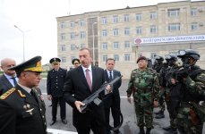 Prezident İlham Əliyev Qubada Daxili Qoşunların "N" saylı hərbi şəhərciyinin açılışında iştirak edib (FOTO)