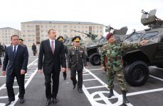 Prezident İlham Əliyev Qubada Daxili Qoşunların "N" saylı hərbi şəhərciyinin açılışında iştirak edib (FOTO)