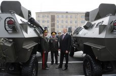 Prezident İlham Əliyev Qubada Daxili Qoşunların "N" saylı hərbi şəhərciyinin açılışında iştirak edib (FOTO)