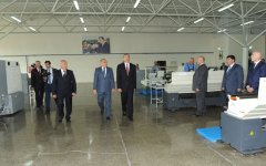 Prezident İlham Əliyev Xaçmaz kondensator zavodunun yenidənqurmadan sonra açılışında iştirak edib (FOTO)