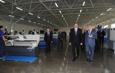 Prezident İlham Əliyev Xaçmaz kondensator zavodunun yenidənqurmadan sonra açılışında iştirak edib (FOTO)