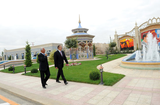 Azərbaycan Prezidenti Xaçmazda Heydər Əliyev Seyrəngahında yaradılan şəraitlə tanış olub (FOTO)
