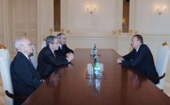 Azərbaycan Prezidenti Nobel mükafatçıları Erik Maskini, Finn Erlinq Kidlandı və Kristofer Antoniu Pissaridesi qəbul edib