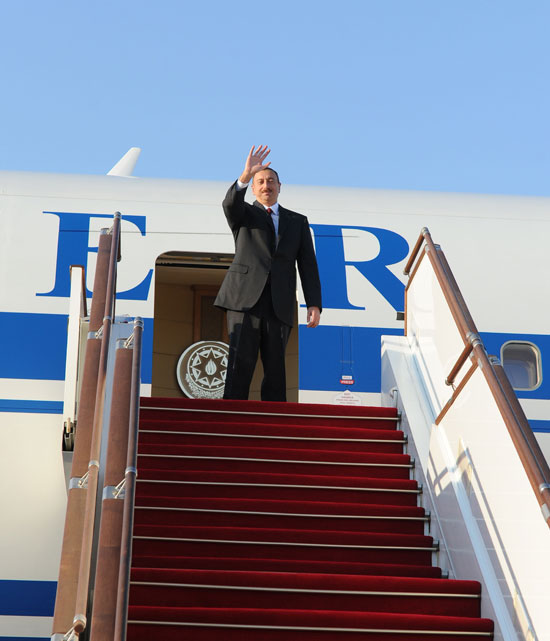 Prezident İlham Əliyev Polşaya işgüzar səfərə yola düşüb
