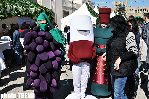 İçərişəhərdə üzüm yığımı festivalı (fotosessiya)