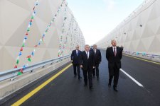 Azərbaycan Prezidenti yeraltı piyada keçidlərinin və Mərdəkan qovşağının açılışında iştirak edib (ƏLAVƏ OLUNUB) (FOTO)